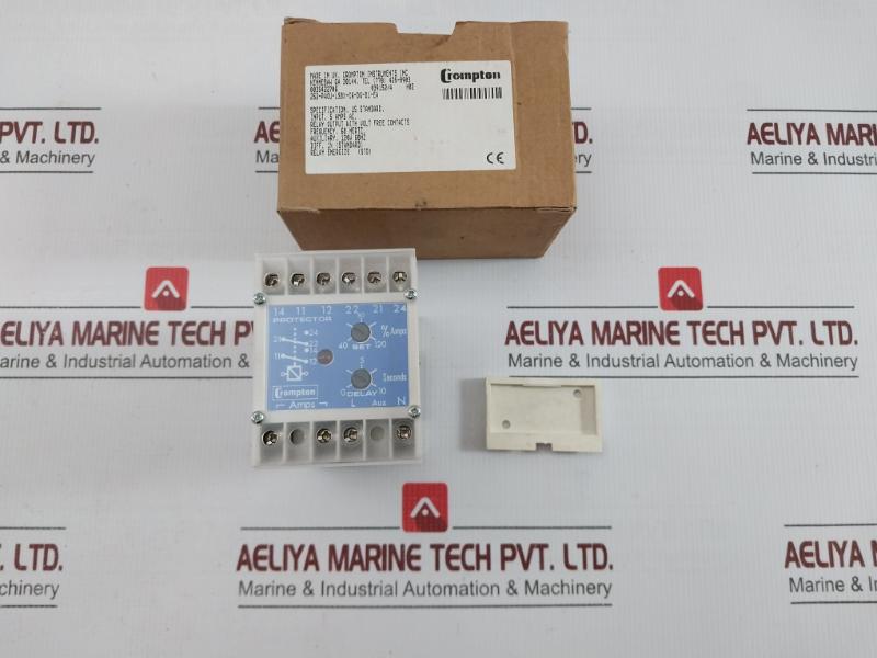 Protector Trip Relay Crompton Part No. 252-Paou-Lsbx-C6-Dg-D1-Ea