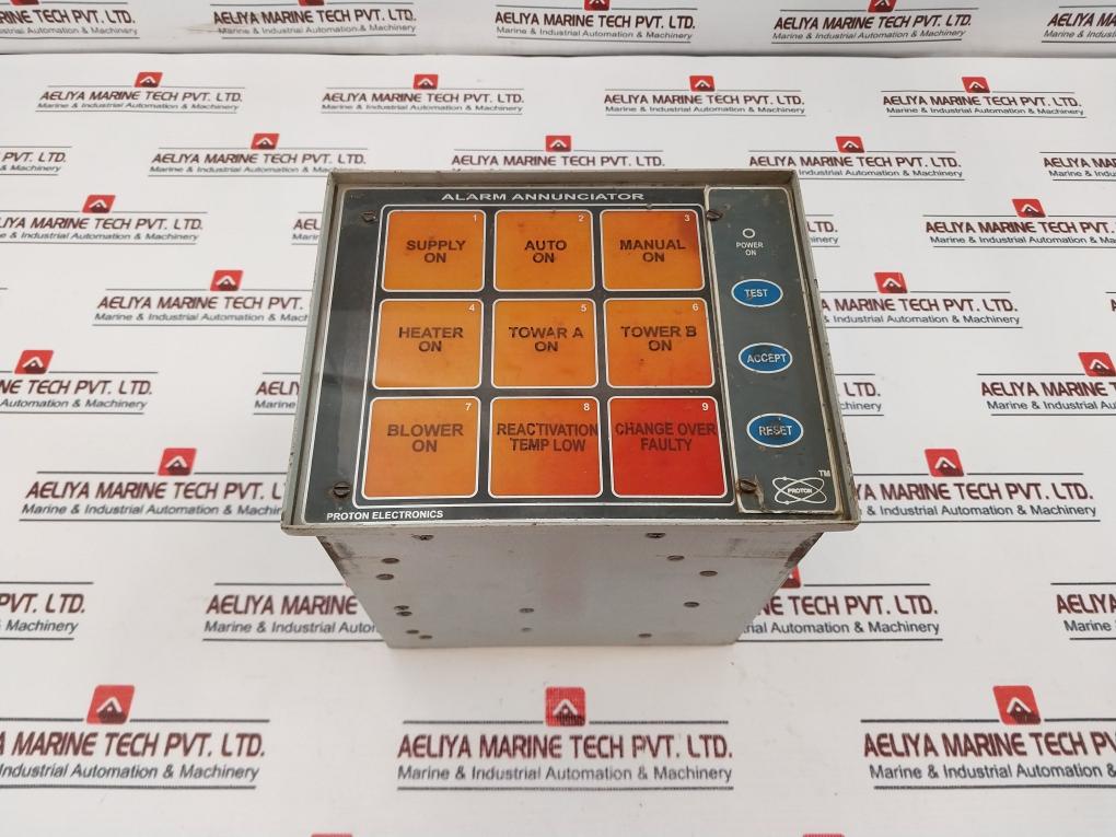 Proton Electronics Alarm Annunciator 90-270Vac/Dc Used