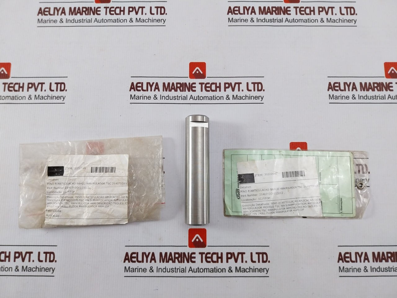 Queiroz Galvao 21407-dd-113012 Pivot Pin For Drill Floor Manipulator Arm