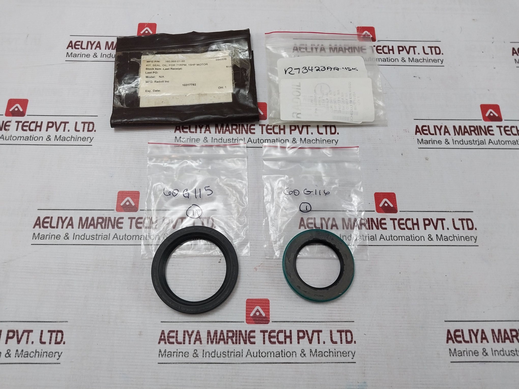 Radoil 160068-01-50 Oil Seal Kit 71Rpm 15Hp Rev A