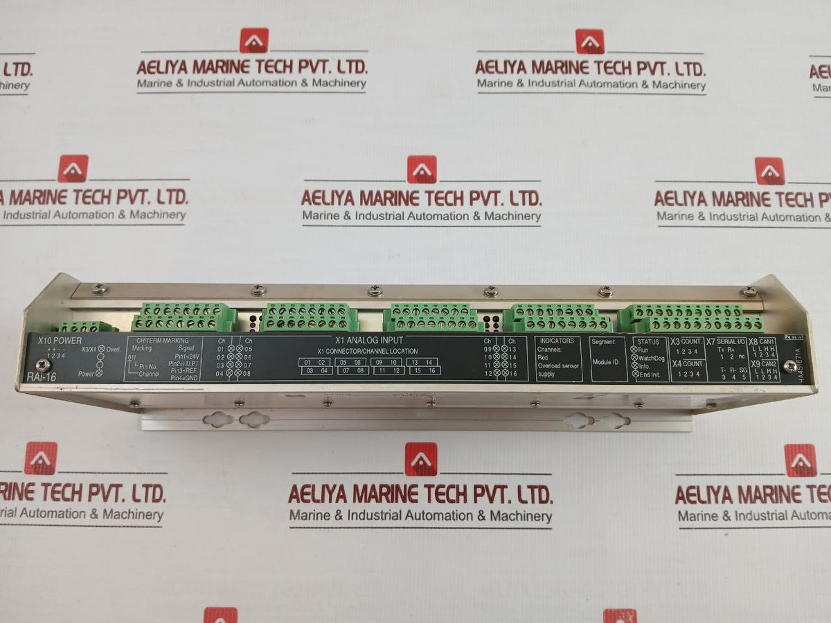 Kongsberg Rai-16 Remote Analogue Input Module 6200354 Revision B3 Kongsberg