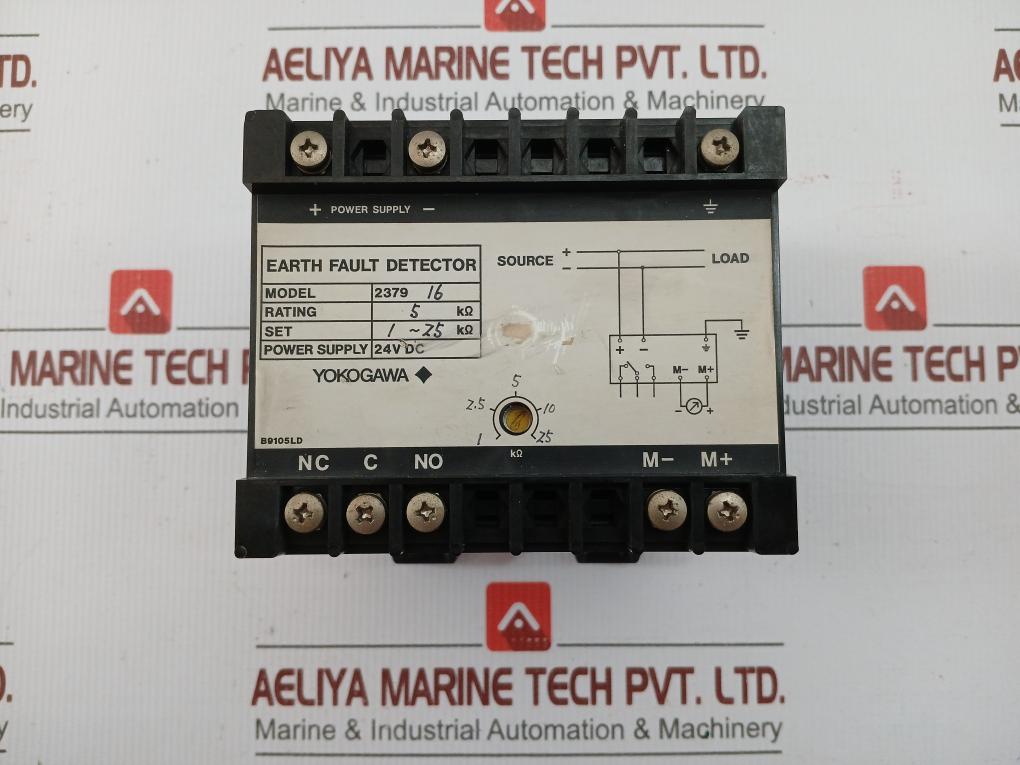 Rating: 5 KΩ Earth Fault Detector 2379 16 24V Dc by Yokogawa