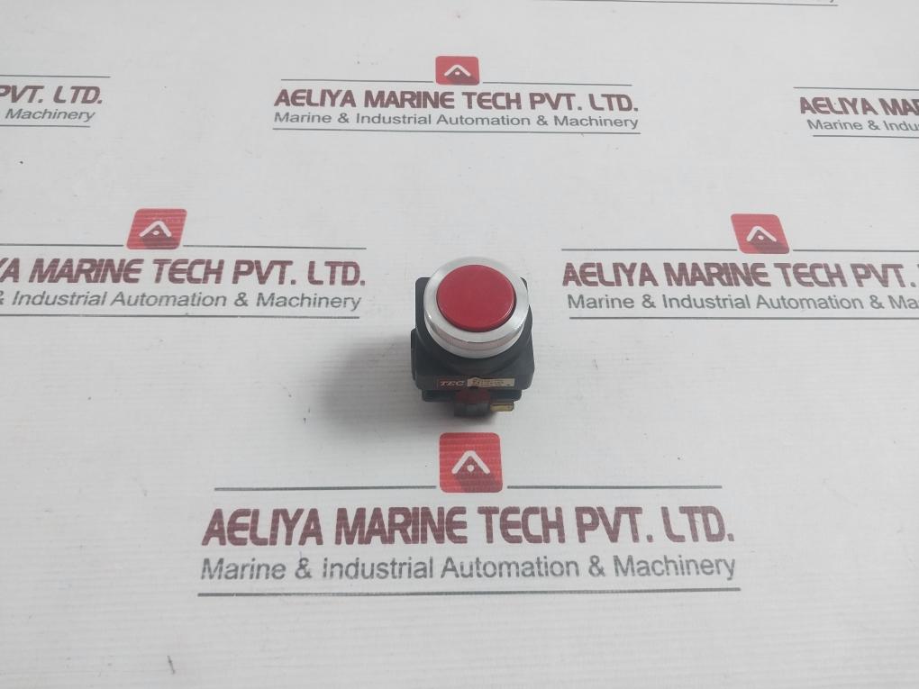 Red Push Button Tec Tachikawa 41-14393 600vac 250vdc