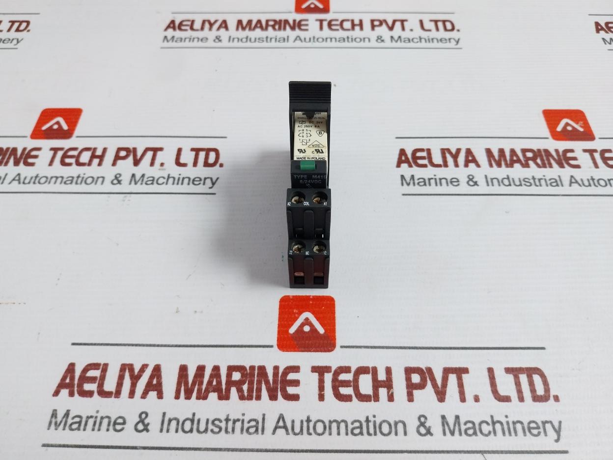 Relay With Socket Relpol Rm84-2312-25-1024 8a 250vac