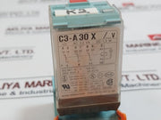 Releco C3-a30X/...V 3 Poll Relay With S3-b Base