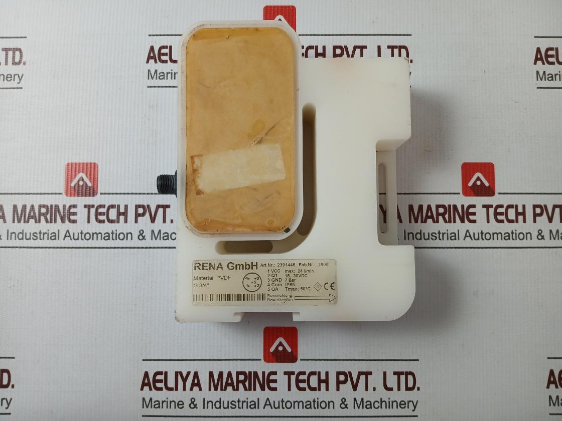Rena 2391446 Flow Sensor Pvdf 24Vdc Ip65 7Bar 24L/Min