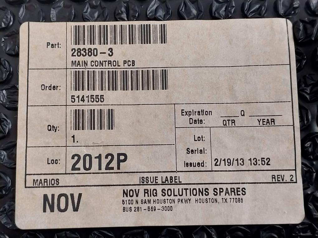 Rev-2 Main Control Pcb Board Baylor D28380-3