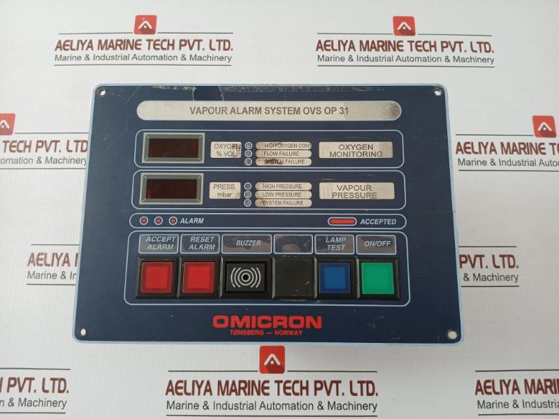 Rev.1.02 Vapour Alarm System Switch Board Omicron Ovs Op 31
