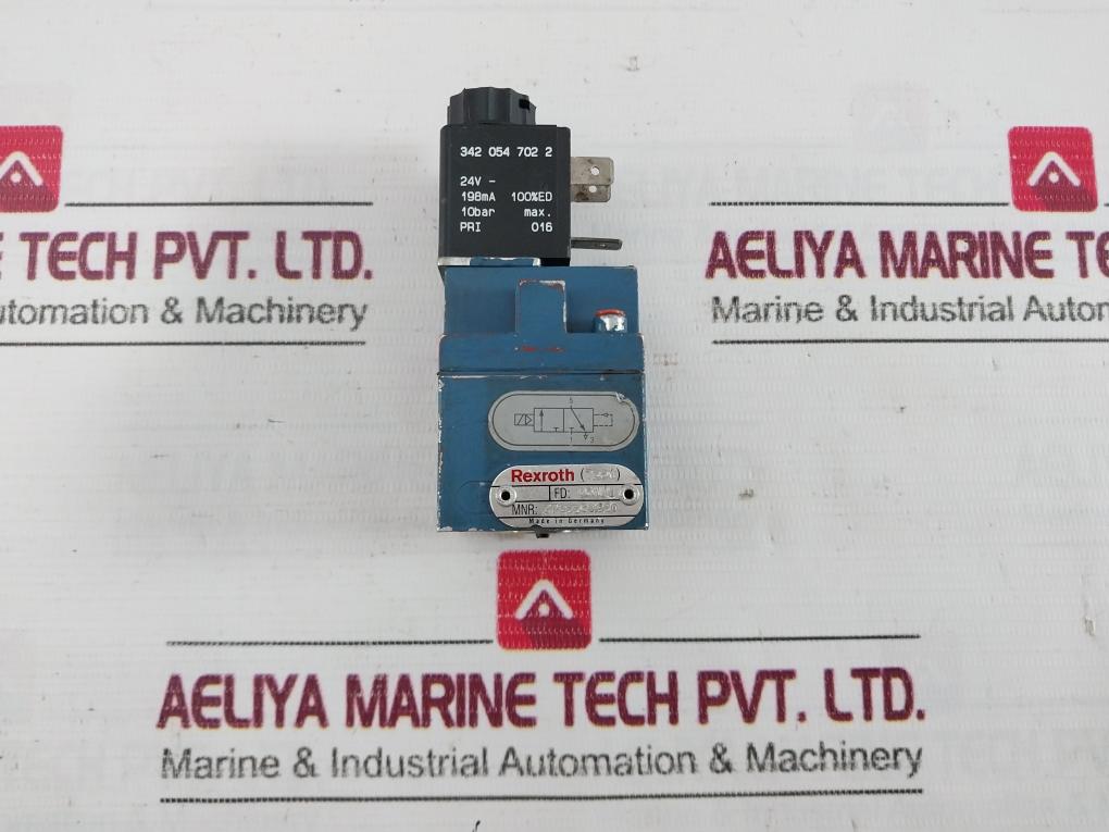 Rexroth 3722250220 Pneumatic Directional Valve 24V 10 Bar Max