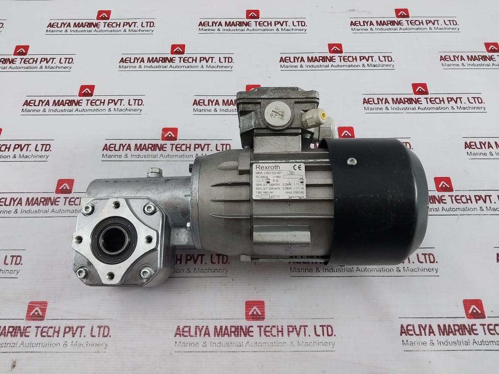 Rexroth 3 842 532 421 3-phase Motor With Gear Reducer Ip55 Iec 60034 1380 Rpm 
