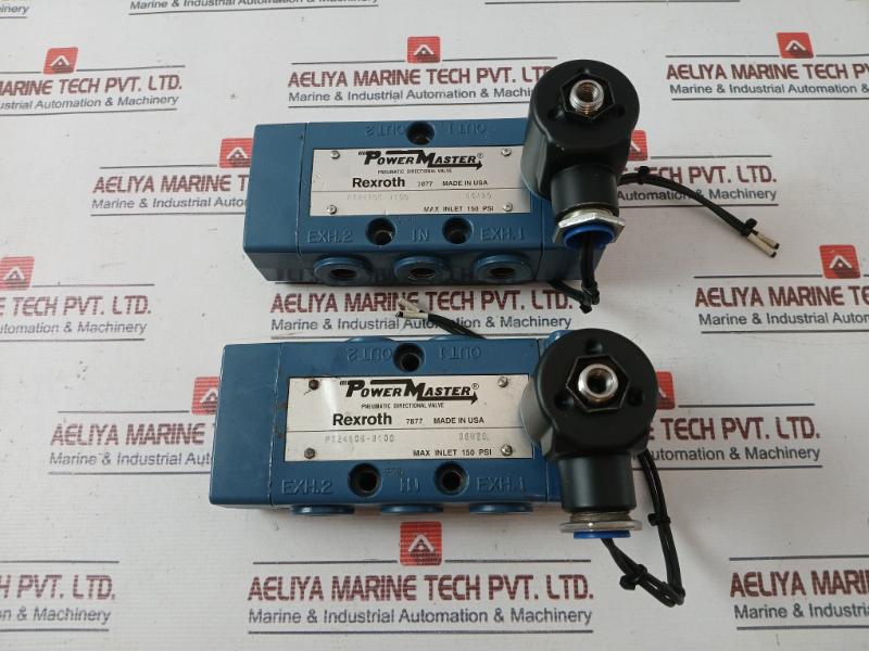 Rexroth Pt24106-9100 Pneumatic Directional Valve P50861-3 24 Hz Dc Mh1744