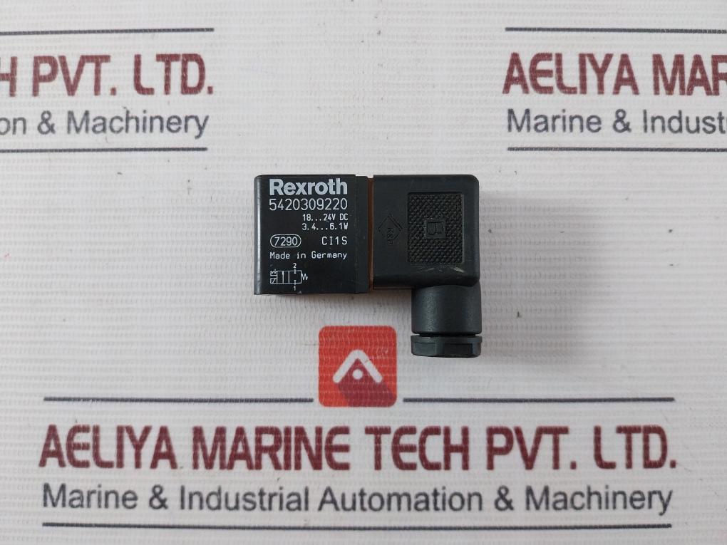 Rexroth 5420309220 Solenoid Valve 18–24Vdc 3.4–6.1 Watt