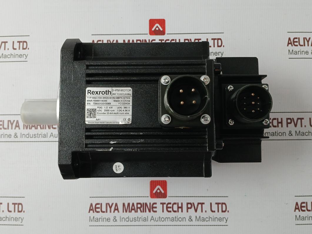 Rexroth Msc130-3M20-n152-0Bpk-ntnn Servo Motor 3Ph Ip67 2000Rpm
