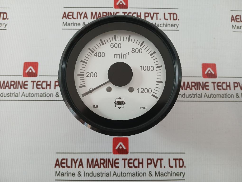 11526 Analog Tachometer 0-1200 Min-1 15vac By Rhein Tacho