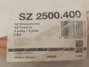 Rittal Sz 2500.400 Connection Cable 3 Pole 250V~ 0.25-1.5Mm2 4.5-10Mm