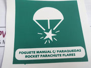 Rocket Parachute Flares Sticker