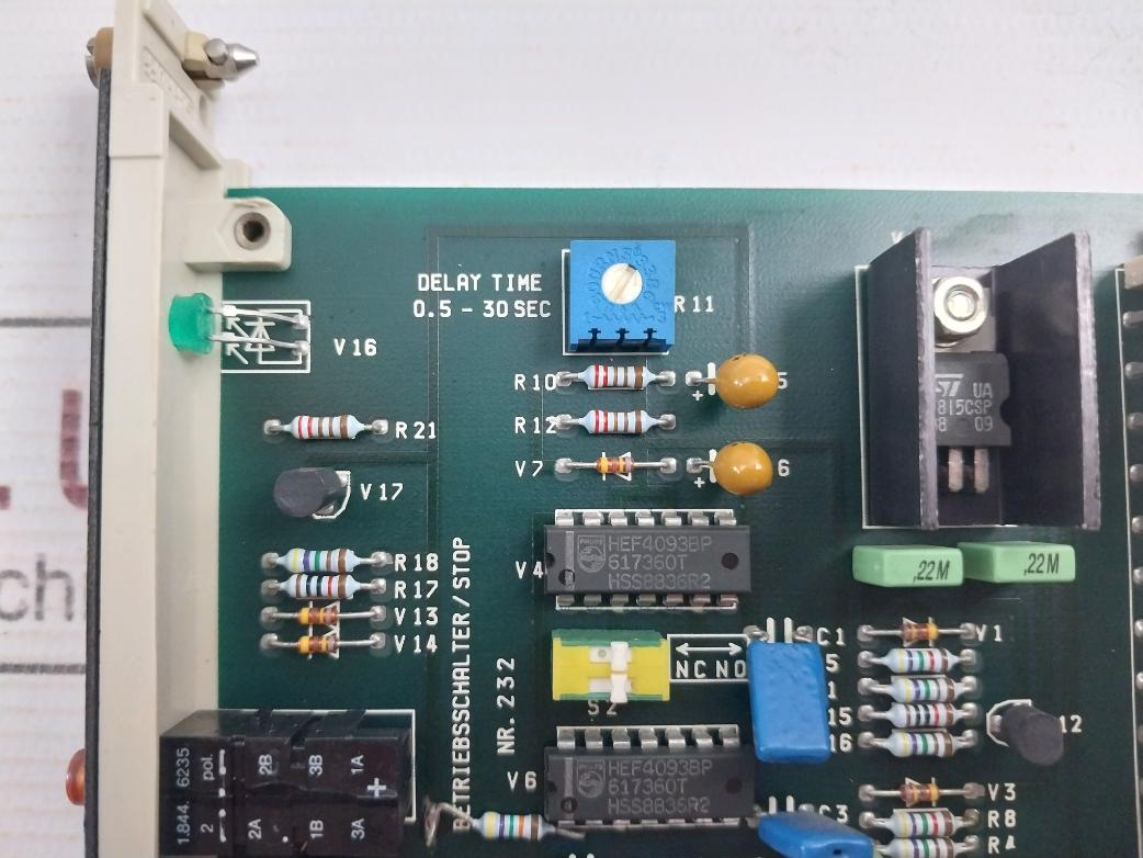 Rolf Janssen 232 Pcb Card For Operating Engine/Stop Reset Nr.232