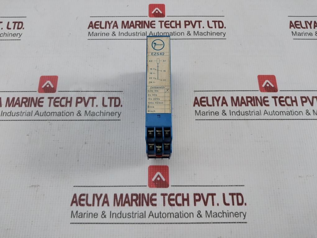 Rolf Janssen Time Delay Relay 0,3-10 Sec Part Number In Ezs 42