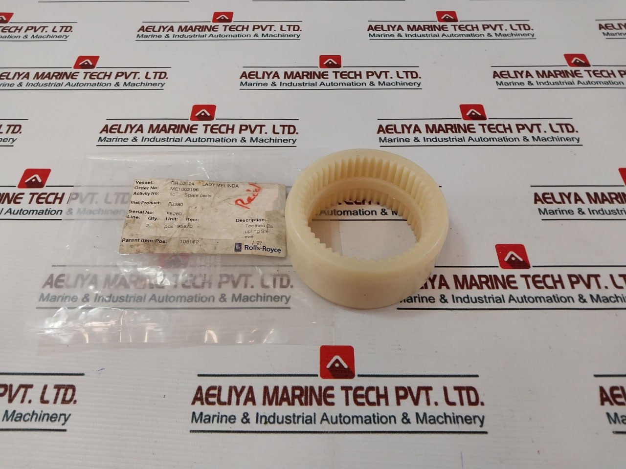 Rolls-royce F8280 Toothed Coupling Sleeve Me1002196