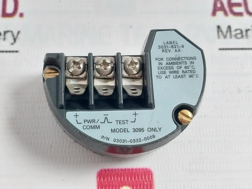 Rosemount 03031-0332-0009 Terminal Block 3095 Rev Aa 60°C – Aeliya Marine
