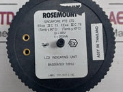 Rosemount 1151-1417-2/Ac Lcd Indicating Unit Bas00Atex 1091U
