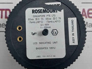Rosemount 1151-1417-2/Ac Lcd Indicating Unit Bas00Atex 1091U 200Ma