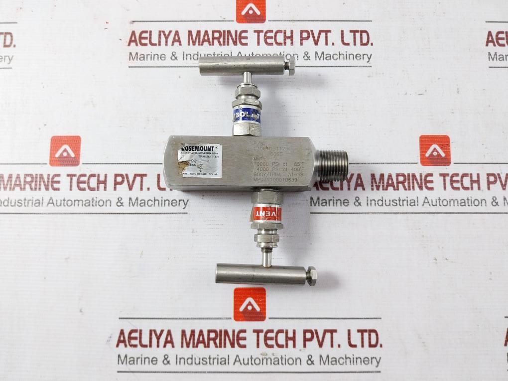 Rosemount C30610-1126-0000 In-line Manifold Transmitter 10000 Psi At 85°F M1889
