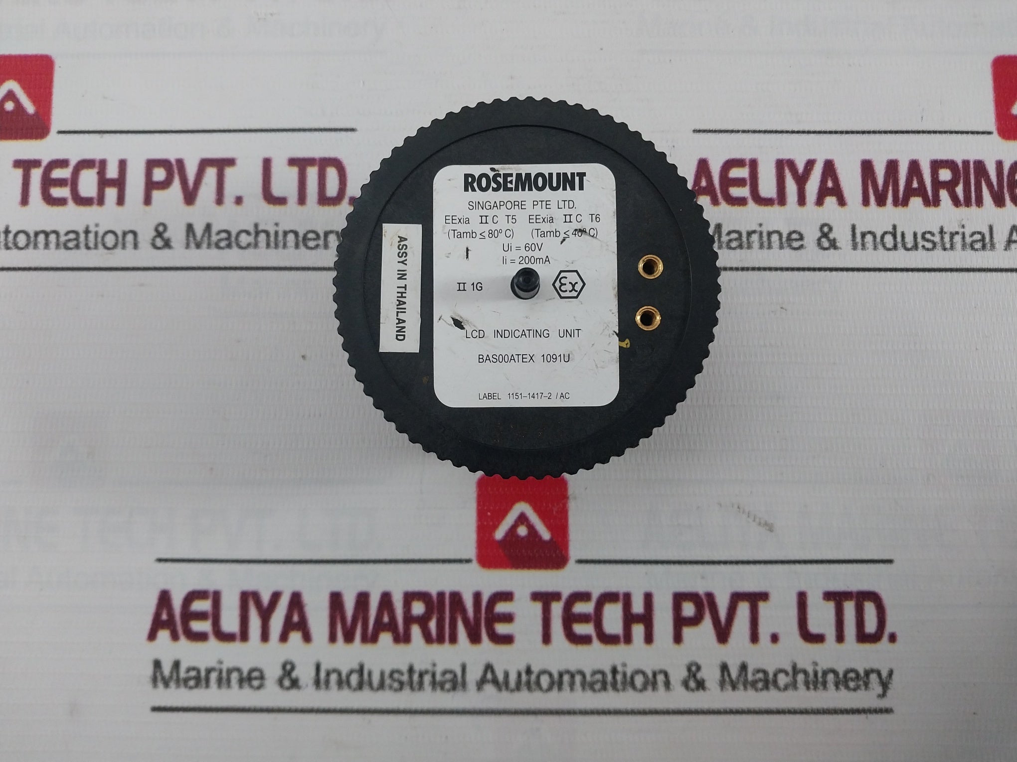 Rosemount 1151-1417-2/Ac Lcd Indicating Unit Bas00Atex 1091U