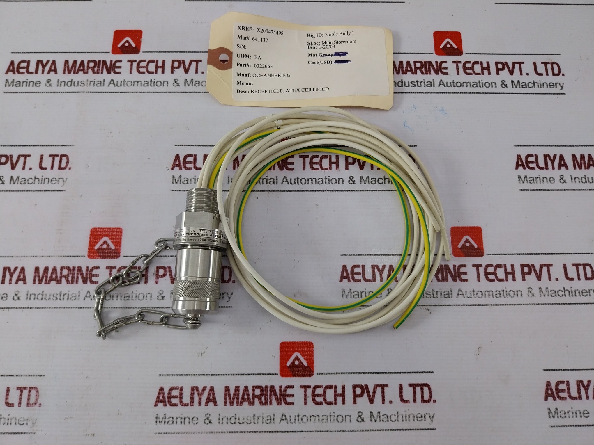 Rota Engineering De2 Connector Baseefa06Atex0094X 250Vac/6A 60Vdc/5A