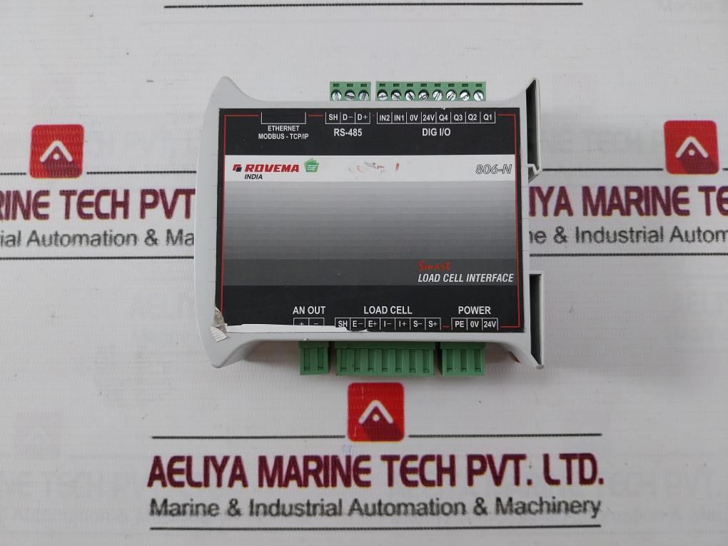 Rovema 806-n Smart Load Cell Interface Module 24V Dc