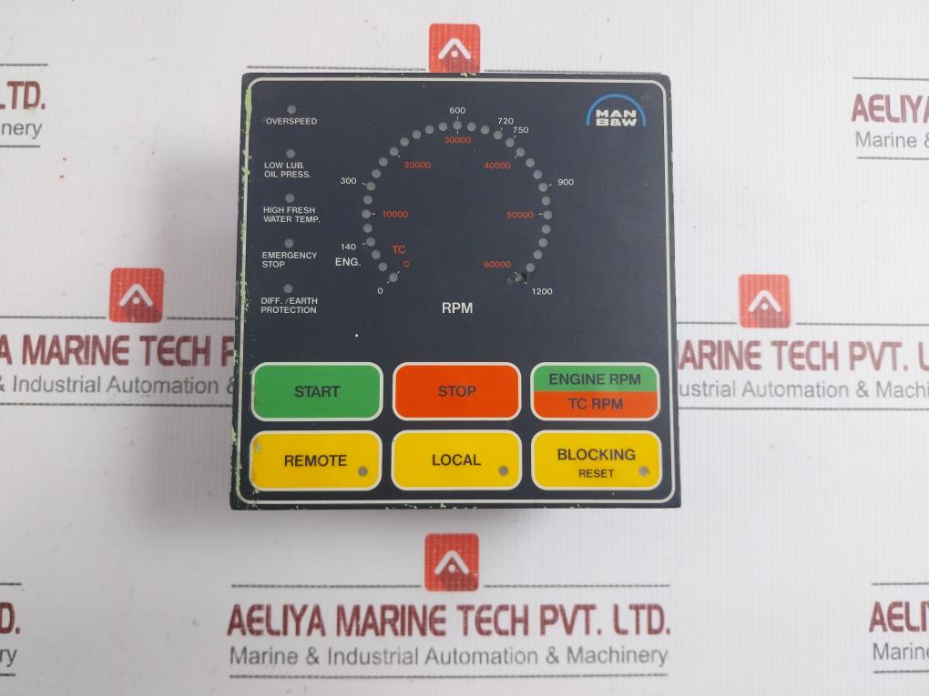 Rpm, Turbo Rpm Indicator Man B&W 0-1200