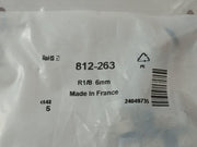 Rs 812-263 Pneumatic Straight Connector/Fitting R1/8 6Mm (1 Packet = 5 Pcs)