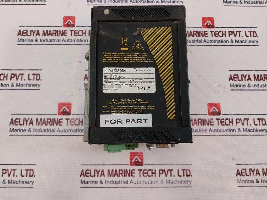 Ruggedcom Rs900Nc-hi-d-mt-mt-mt-xx Managed Ethernet Switch