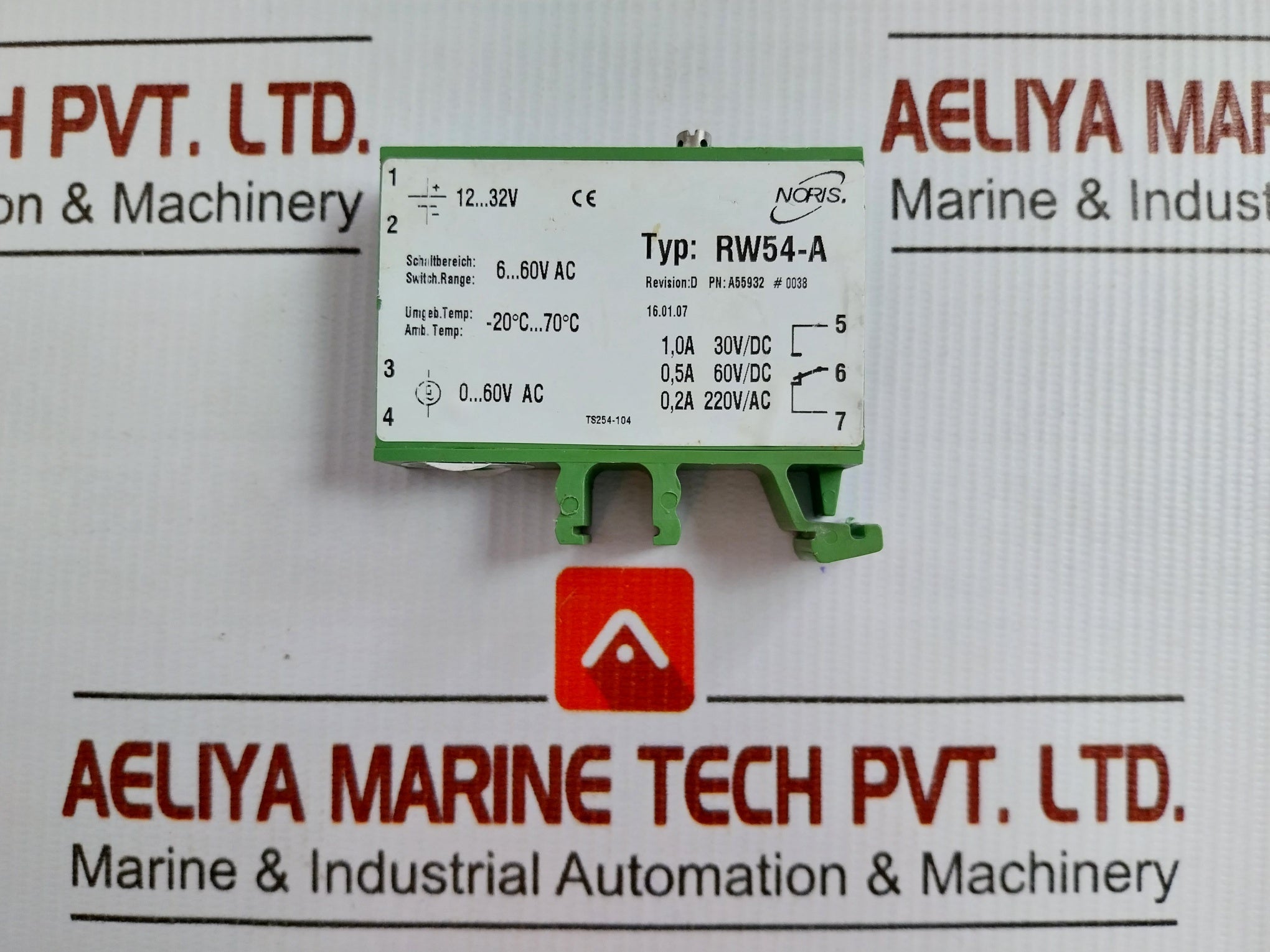 Rw54-A Limit-Value Switch 6-60v Ac Brand Noris