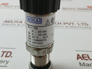 S-10 Pressure Transmitter 0..400 Bar Wika 4..20 Ma 9073981