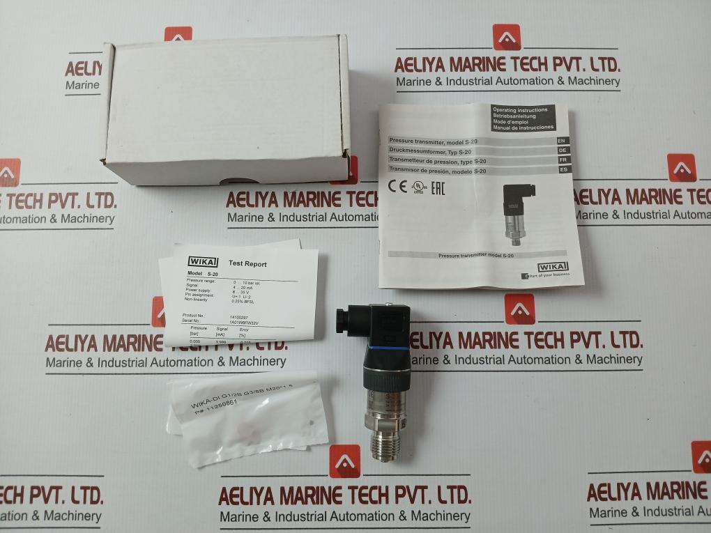 S-20 Pressure Sensor Transmitter Power Supply 0.25 % Bfsl Wika 8-35V Dfp379 Max. 25Ma