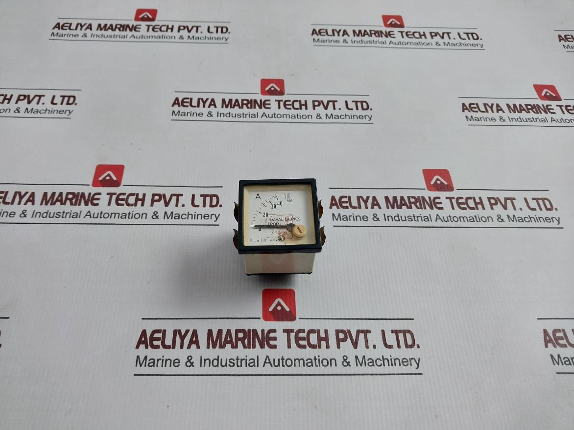 Saci 40/5A Naval Series Tropicalized Analog Ammeter 0-40/200A 1.5