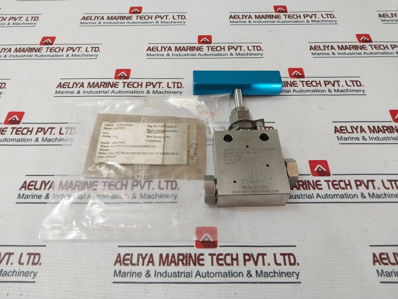 Sami S20V01T03 9/16 In Series Sc2 High Pressure Valve 20Sc9071