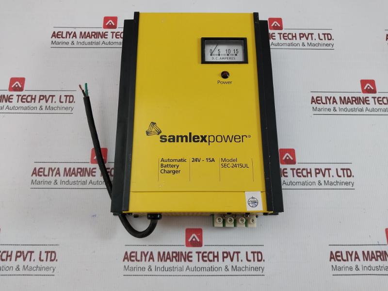 Samlex Automatic Battery Charger Input: 120 Vac 60hz 6.5a Sec-2415ul