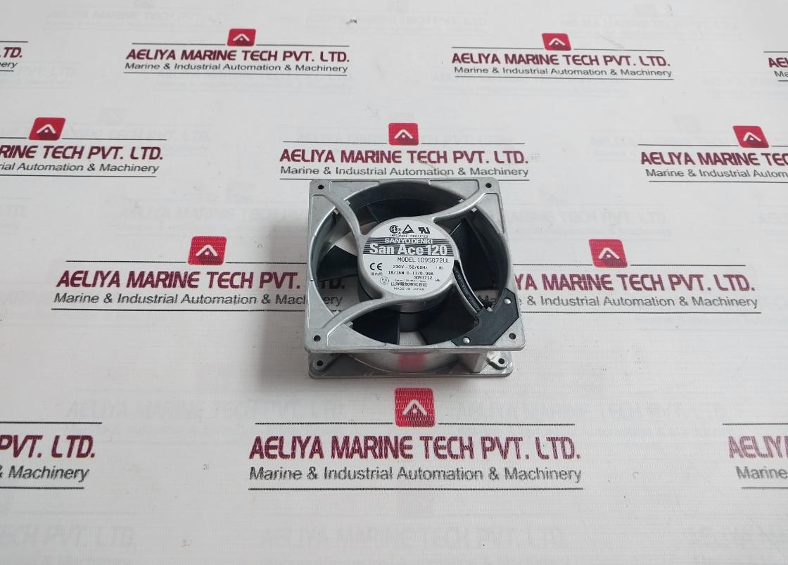Sanyo Denki 109S072Ul Ac Cooling Fan 230V 50/60Hz 1 Phase