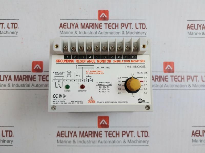 Sbag-202 Grounding Resistance Monitor 690v Brand Luxco