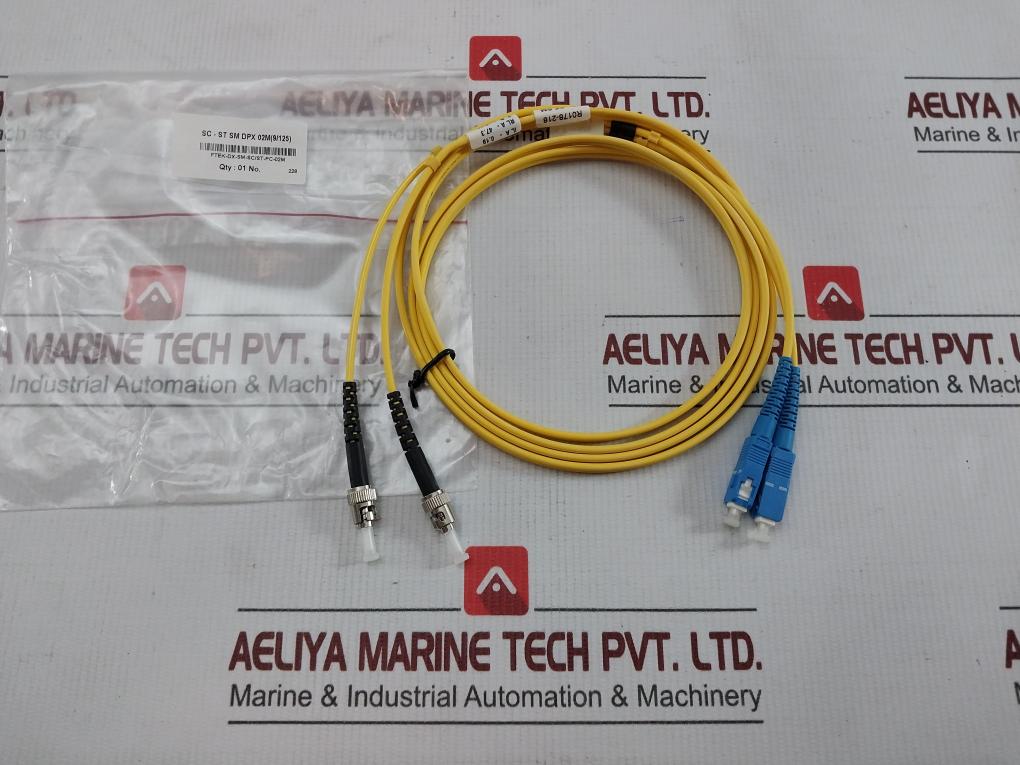 Sc-St Sm Dpx 02m Duplex Fiber Optic Patch Cable R0178-218 (9/125)