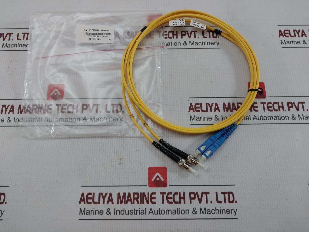 Sc-St Sm Dpx 02m(9/125) Duplex Fiber Optic Patch Cable Ftek-Dx-Sm-Sc/St-Pc-02m