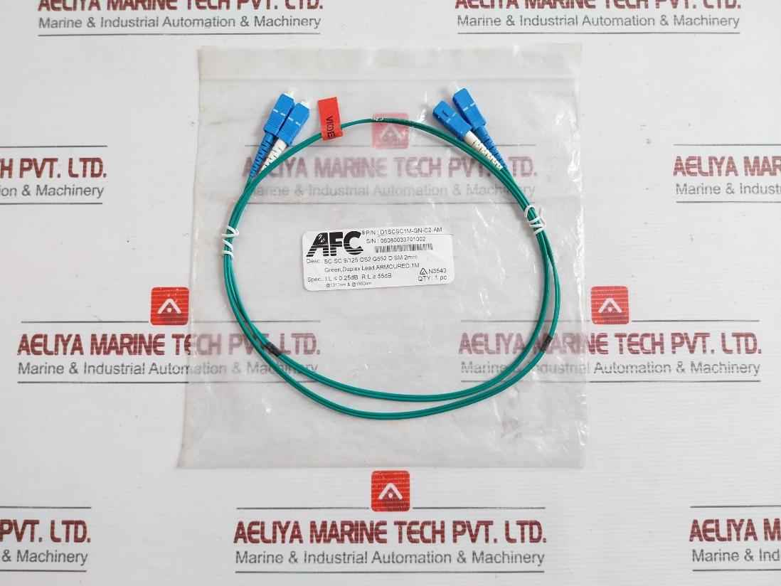 Single Mode Fiber Optic Cable Afc D1Scsc1M-gn-c2-am Sc-sc  1M