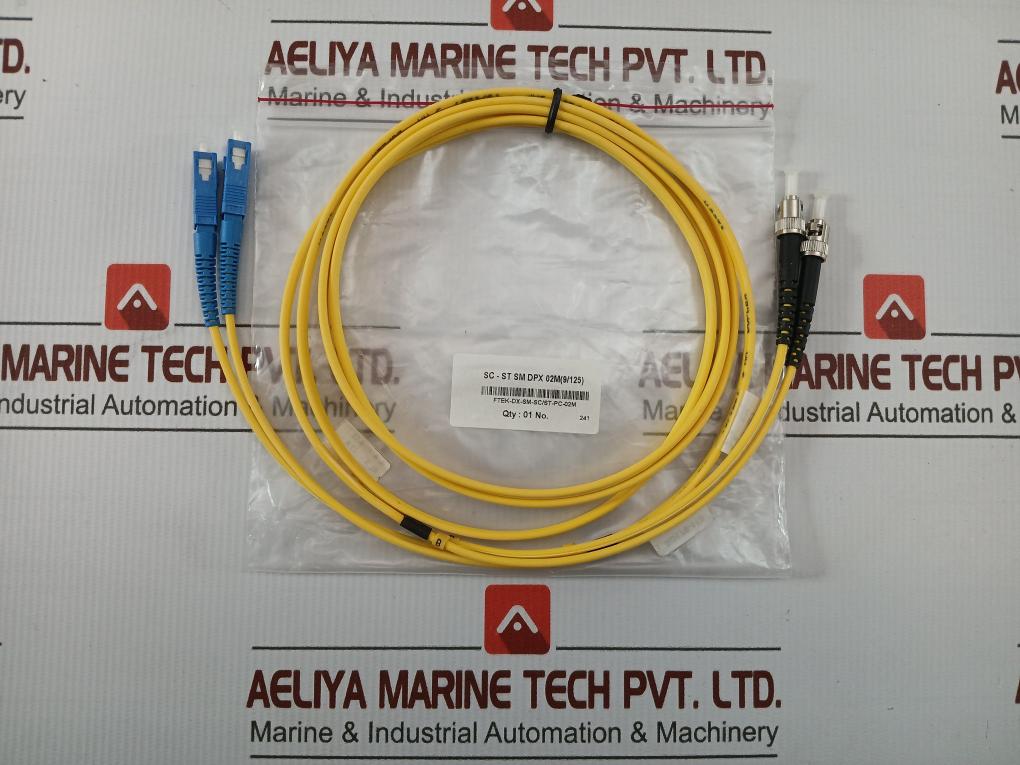 Sc-st Sm Dpx 02M (9/125) New Condition Fiber Optic Cable - 60 Gm