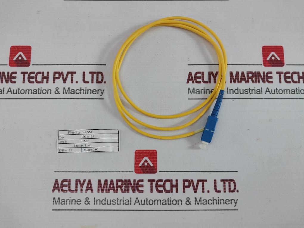 Sc 9/125 Fiber Optic Pig Tail Sm 1m New Condition - Sc-p