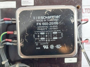 Schaffner Fn 660-20/06 Power Line Filter 110/250Vac/ 50/60Hz 69203Pz1Aa
