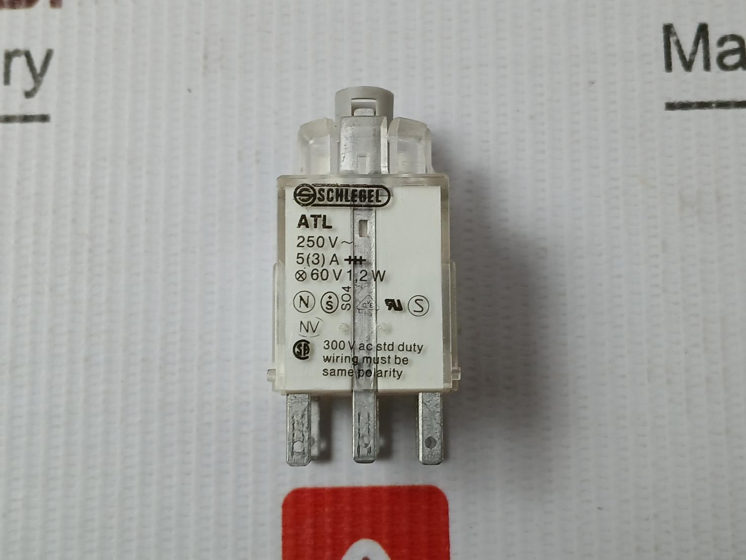 Schlegel Atl Button Switch Terminal Contact Module 300V Ac