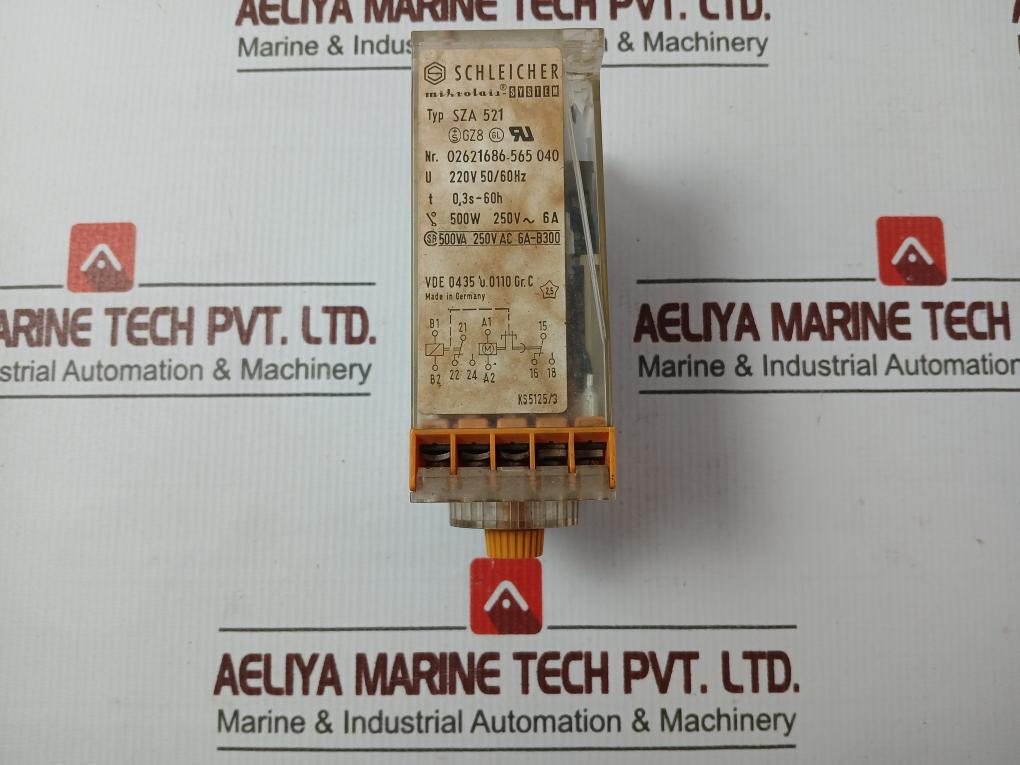 Schleicher Sza 521 Timer And Switching Relay 220V 50/60Hz