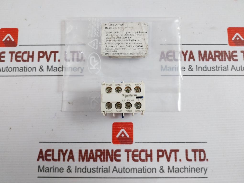 Schneider Electric La1Kn40 Contact Block 4No 10A 690V